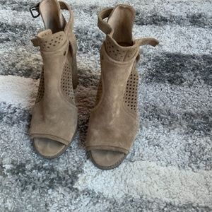 Lucky Brand Open Toe Boots size 6